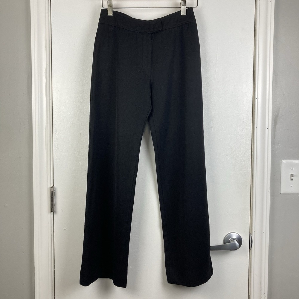 Burberry London Women's Black Wool Straight Leg Dress Pants XS !!No Size Tags!!